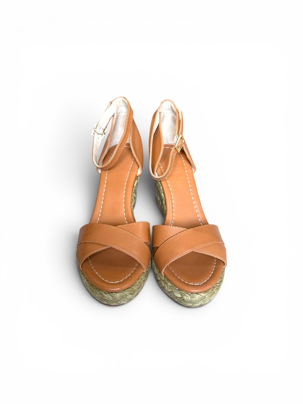 Boden Tan Braided Espadrille Wedge Sandal - Picture 3 of 6